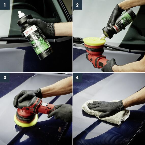 SONAX PROFILINE OS 02-06 (1 Liter) milde All-in-one-Politur mit Schnellversiegelung für Hand- und Maschinenanwendung | Art-Nr. 02473000