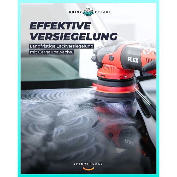 ShinyFreaks Politur Set: Koch Chemie One-Step Politur + Royal Pads Polierpads + Zubehör - Auto Lack Politur, Kratzer entfernen, Aufbereitung | 7-teilig