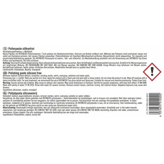ROTWEISS 1000 Polierpaste 750ml