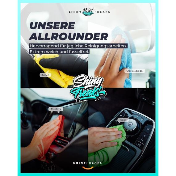 Autopolitur Set: ADBL Schleif- und Glanzpolitur 200ml + Zur Beseitigung von allen Kratzern - Für alle Lacke - Exzenter oder Rotation - Auto polieren, Politur, Schleifpaste | 10-teilig