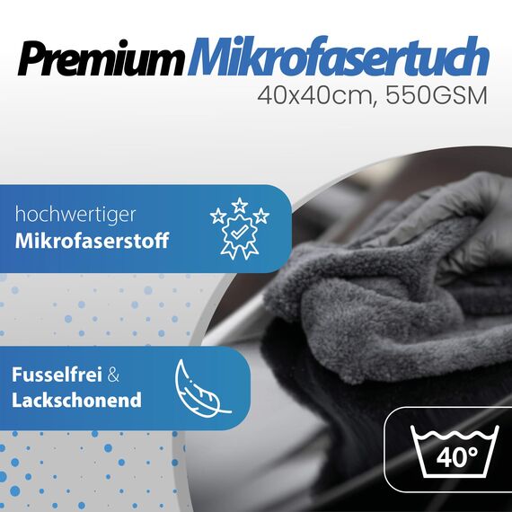 detailmate Soft99 Auto Versiegelung Wachs Set für dunkle Lacke - The King of Gloss Dark Weichwachs, Autowachs wasserabweisend, 300gr + Handpolierschwamm Applikator + Mikrofaser Poliertuch