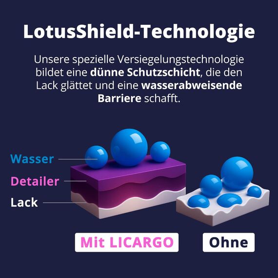 LICARGO Detailer Auto (500ml) – Quick Detailer mit Tiefenglanz & Abperleffekt, Auto Sprühversiegelung zur Lackpflege aussen, Lackreiniger für alle Oberflächen, Versiegelungsspray & Abperlschutz