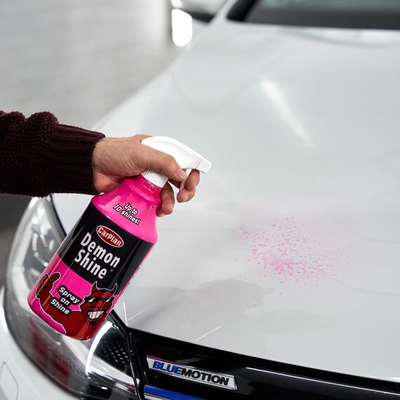 CarPlan Demon Shine Glanzspray für Auto & Motorrad – Sofortiger Hochglanz ohne Polieren – Handsprühflasche – 1 Liter