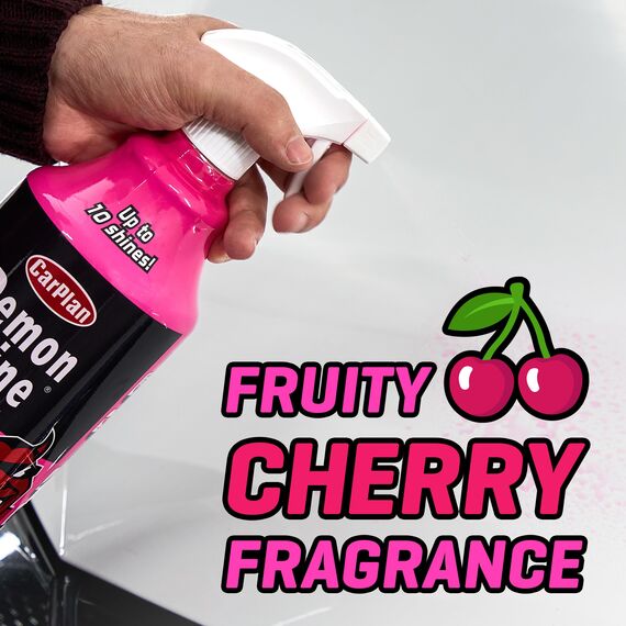 CarPlan Demon Shine Glanzspray für Auto & Motorrad – Sofortiger Hochglanz ohne Polieren – Handsprühflasche – 1 Liter