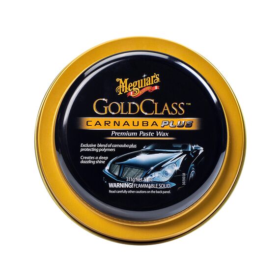 Meguiar's Gold Class Carnauba Plus Premium Paste Wax 311g – Langanhaltende Carnauba-Polymer-Mischung für tiefen Glanz und reflektierende Oberfläche, sicher für Klarlack und glänzende Lackierungen