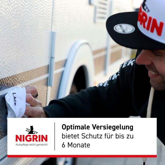 NIGRIN Wohnmobil Politur, reinigt, pflegt und bereitet Fahrzeugoberflächen auf, für Poliermaschinen geeignet, als Vorbereitung für die Versiegelung, für alle Fahrzeugarten, 1 l