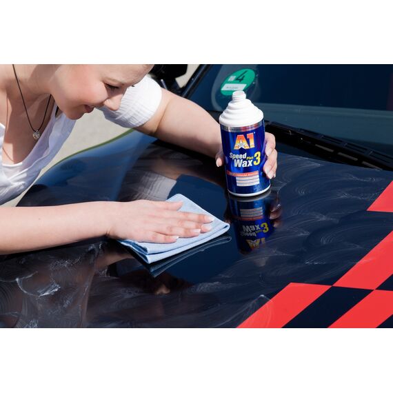Dr. Wack – A1 Speed Wax Plus 3, 500 ml inkl. Spezialschwamm I Premium Auto-Wachs mit Carnauba I Langanhaltender Schutz & Glanz I Für alle Lacke geeignet I Hochwertige Autopflege – Made in Germany