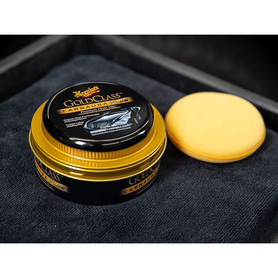 Meguiar's Gold Class Carnauba Plus Premium Paste Wax 311g – Langanhaltende Carnauba-Polymer-Mischung für tiefen Glanz und reflektierende Oberfläche, sicher für Klarlack und glänzende Lackierungen