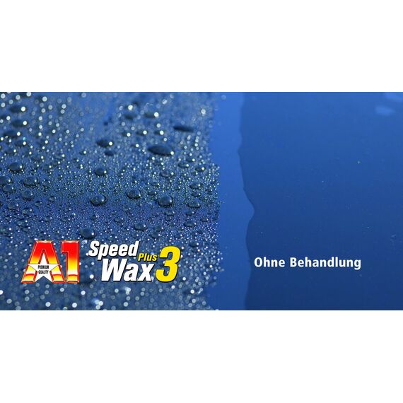 Dr. Wack – A1 Speed Wax Plus 3, 500 ml inkl. Spezialschwamm I Premium Auto-Wachs mit Carnauba I Langanhaltender Schutz & Glanz I Für alle Lacke geeignet I Hochwertige Autopflege – Made in Germany