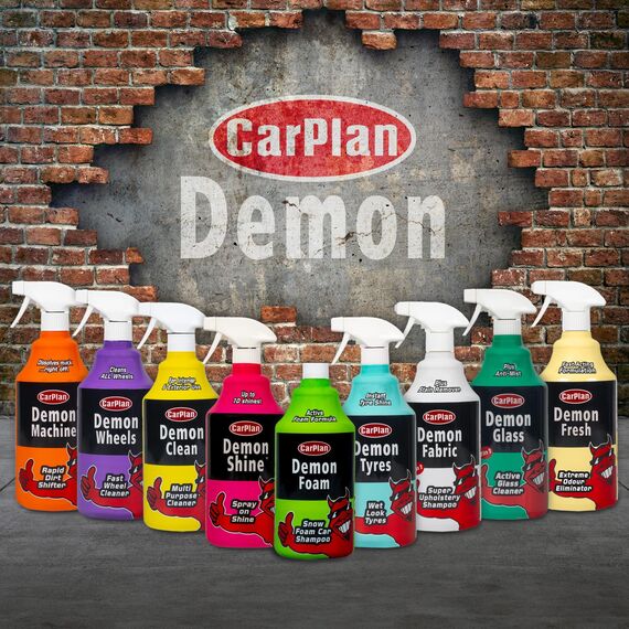 CarPlan Demon Shine Glanzspray für Auto & Motorrad – Sofortiger Hochglanz ohne Polieren – Handsprühflasche – 1 Liter