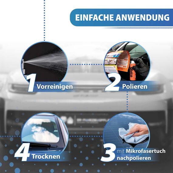 Spiegel & Kamera Versiegelung Set: Soft99 Glaco Mirror Coat Zero 40ml - wasserabweisender lotuseffekt + Glasreiniger 100ml + 40x40cm Mikrofasertuch zur Glas-/ und Kunststoffreinigung