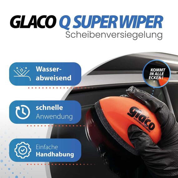 detailmate Autoscheiben Reinigung & Versiegelung Bundle: Soft99 Glaco de Cleaner Glasreiniger 400ml + Soft99 Glaco Q Scheibenversiegelung 75ml + 2x Waffeltuch + detailmate Poliertuch