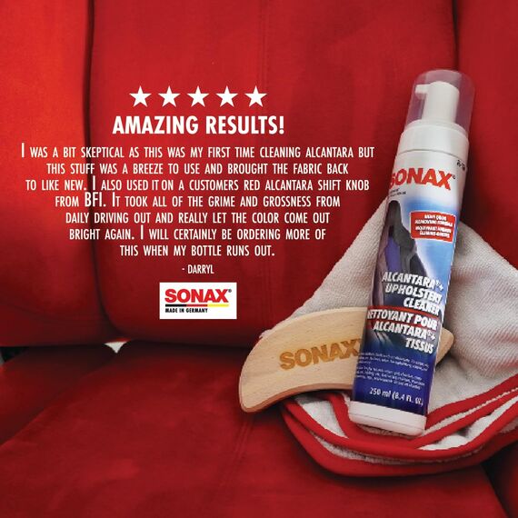 SONAX XTREME Polster+AlcantaraReiniger treibgasfrei (250 ml) Polsterreiniger reinigt gründlich & schonend alle Textilien im Innenraum | Art-Nr. 02061410