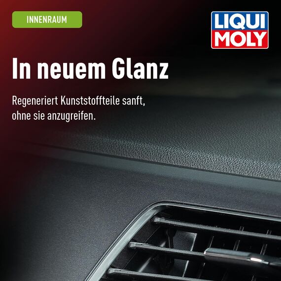 LIQUI MOLY Cockpitspray Cockpitglanz, Art.-Nr. 1510 I 200 ml Auto Innenraum-Pflege für strahlenden Hochglanz I Regenerierendes & antistatisches Glanz-Spray I Dashboard-Pflege für Kunststoffteile