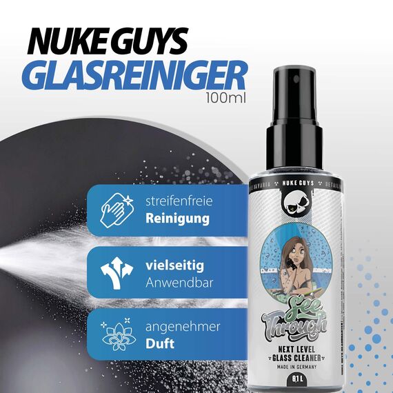 Detailmate Auto Scheiben Politur & Versiegelung Set: Soft99 Ultra Glaco Glasversiegelung 70ml + Glasreiniger + 2x Glas Mikrofasertuch + Poliertuch - Scheibenversieglung Lotuseffekt bis zu 12 Monate