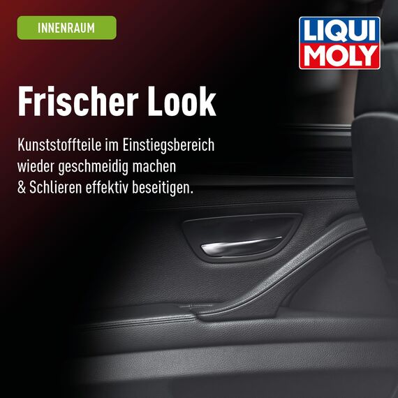 LIQUI MOLY Kunststofftiefenpfleger, Art.-Nr. 1536 I 500 ml Kunststoffpflege Spray für den Auto-Innenraum I Pflegt & dringt tief ins Material ein I Kunststoff Auffrischer für seidenmatten Glanz