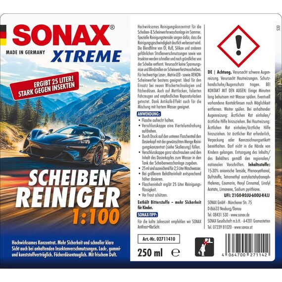 SONAX Innenraum+Scheibe-Set inkl. Tasche (11-teilig) Innenraumreinigung- & Pflege für einen gepflegten Innenraum | Art-Nr. 07688000