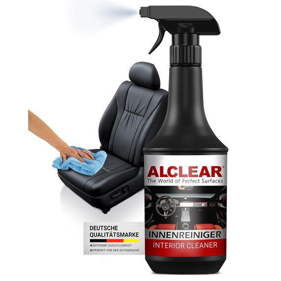 ALCLEAR 721IR Innenreiniger Spray, Auto Innenraum Reiniger für Cockpit, Polster, Kunstleder & Display, reinigt schonend, geruchsneutral, für Fahrzeugpflege & Aufbereitung – Made in Germany