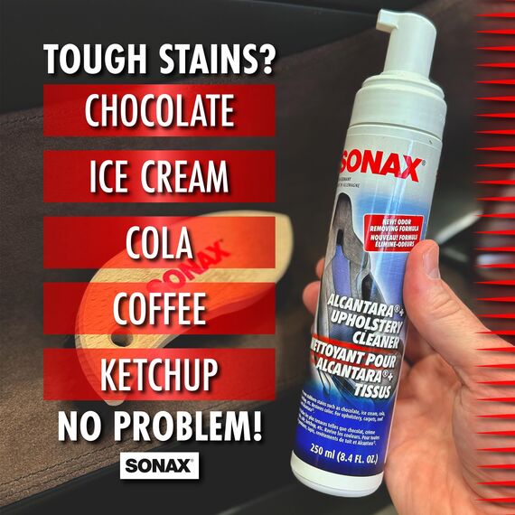 SONAX XTREME Polster+AlcantaraReiniger treibgasfrei (250 ml) Polsterreiniger reinigt gründlich & schonend alle Textilien im Innenraum | Art-Nr. 02061410