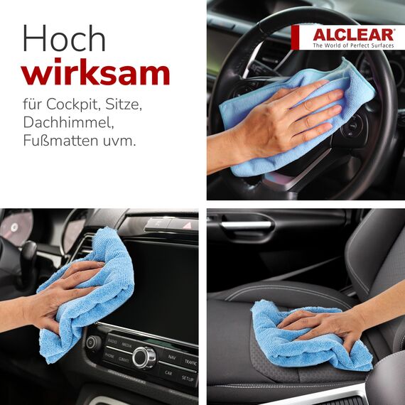 ALCLEAR 721IR Innenreiniger Spray, Auto Innenraum Reiniger für Cockpit, Polster, Kunstleder & Display, reinigt schonend, geruchsneutral, für Fahrzeugpflege & Aufbereitung – Made in Germany