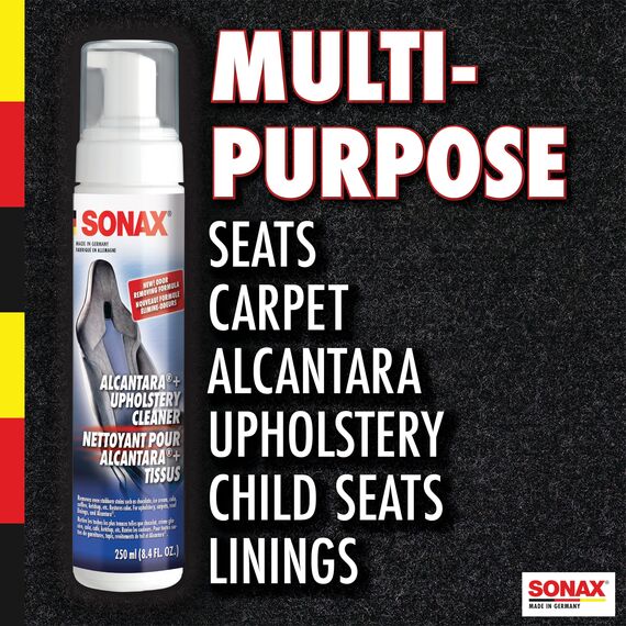 SONAX XTREME Polster+AlcantaraReiniger treibgasfrei (250 ml) Polsterreiniger reinigt gründlich & schonend alle Textilien im Innenraum | Art-Nr. 02061410