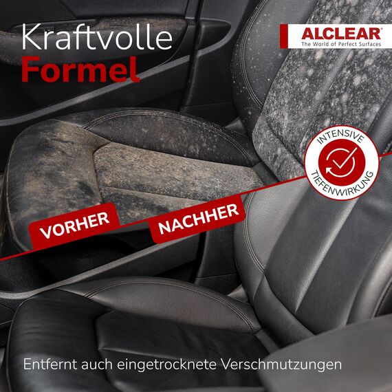 ALCLEAR 721IR Innenreiniger Spray, Auto Innenraum Reiniger für Cockpit, Polster, Kunstleder & Display, reinigt schonend, geruchsneutral, für Fahrzeugpflege & Aufbereitung – Made in Germany
