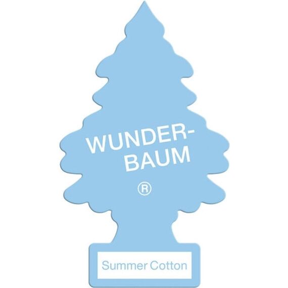 Wunderbaum Duftbaum Summer Cotton - Der Sommerduft 2017-24er Packung + 1 Duftbaum original Rose