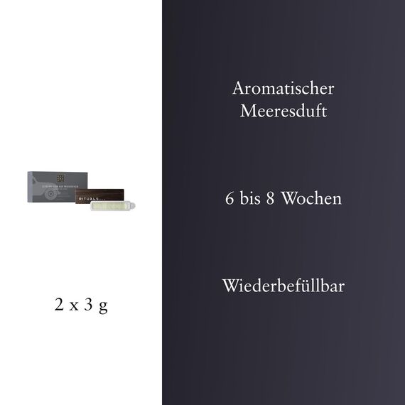 RITUALS Auto Parfüm Homme Car Air Freshener – Auto Duft mit Aroma von Amber und Moschus - Auto Lüfterfrischer mit eleganter Holzhalterung – 6 g