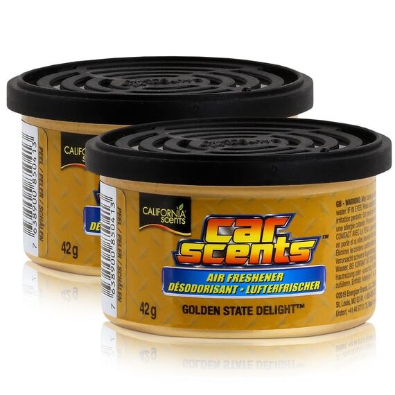 2X California Scents Car Scents Golden State Delight Lufterfrischer Raumerfrischer Autoduft 7022