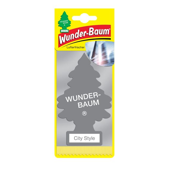 WUNDER-BAUM Auto-Lufterfrischer | Anhänger für langanhaltenden Duft im Auto oder zu Hause | City Style | 1 Stück