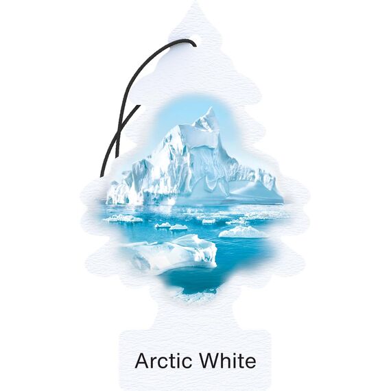 WUNDER-BAUM Auto-Lufterfrischer I Anhänger für langanhaltenden Duft im Auto oder zu Hause I Arctic White, 1 Stück