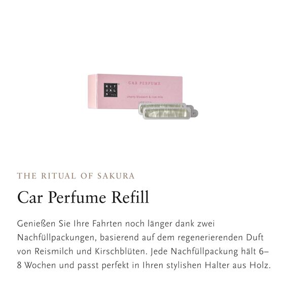 RITUALS Autoparfüm Nachfüllpackung von The Ritual of Sakura, 6 g - Mit Reismilch & Kirschblüte - regenerierende Eigenschaften