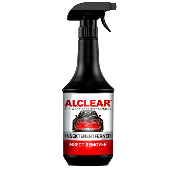 ALCLEAR 721IE Insektenentferner – 1000 ml Spray für Auto & Motorrad – entfernt Insektenreste & Flugrost – für Lack, Glas, Kunststoff, Chrom, Gummi – Vorreiniger zur Karosseriepflege vor der Autowäsche
