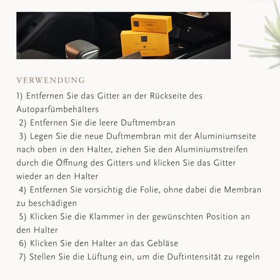 Rituals, The Ritual of Mehr Life is a Journey - Refill Car Perfume, 6 ml.