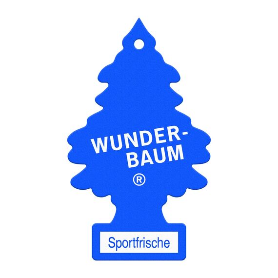 WUNDER-BAUM Auto-Lufterfrischer I Anhänger für langanhaltenden Duft im Auto oder zu Hause I Sportfrische, 3 Stück