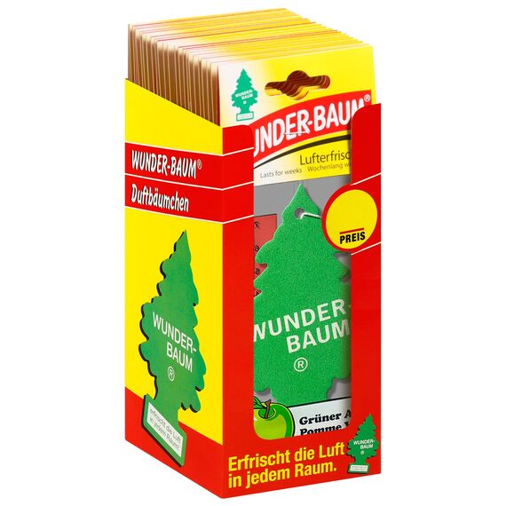 Wunder-Baum 134207/24 Lufterfrischer 24-er Box Gruenerapfel