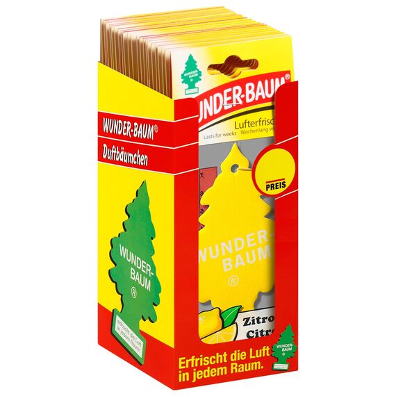 Wunder-Baum 134201/24 Lufterfrischer 24-er Box Zitrone