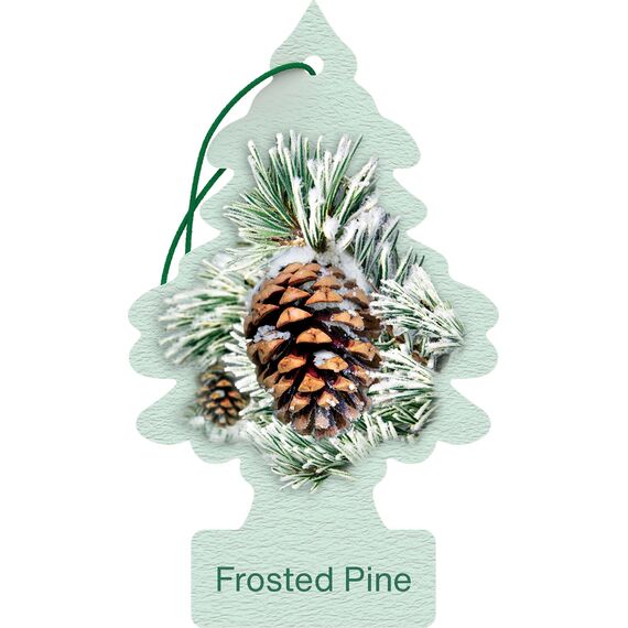 WUNDER-BAUM Auto-Lufterfrischer I Anhänger für langanhaltenden Duft im Auto oder zu Hause I Frosted Pine , 1 Stück