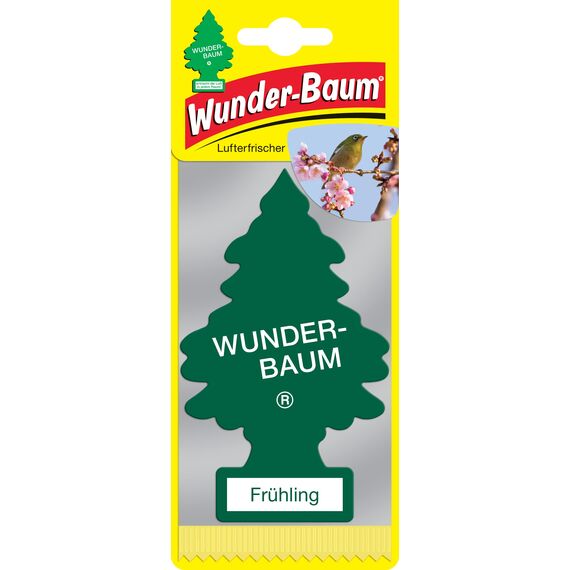 WUNDER-BAUM Auto-Lufterfrischer I Anhänger für langanhaltenden Duft im Auto oder zu Hause I Frühling, 1 Stück