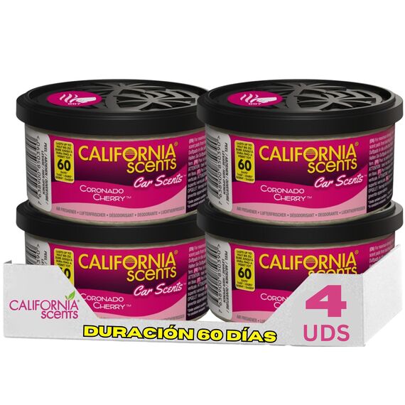 California Car Scents California Scents CCS-446TR Lufterfrischer „Coronado Cherry“, 4 Stück, Violet, Set of 4
