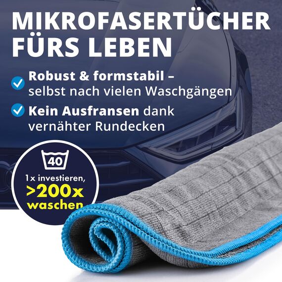 LICARGO® Innenraum & Scheiben Bundle - Für kristallklare Autoscheiben ohne Streifen & Schlieren - porentiefe Reinheit für Kunststoff, Polster, Leder
