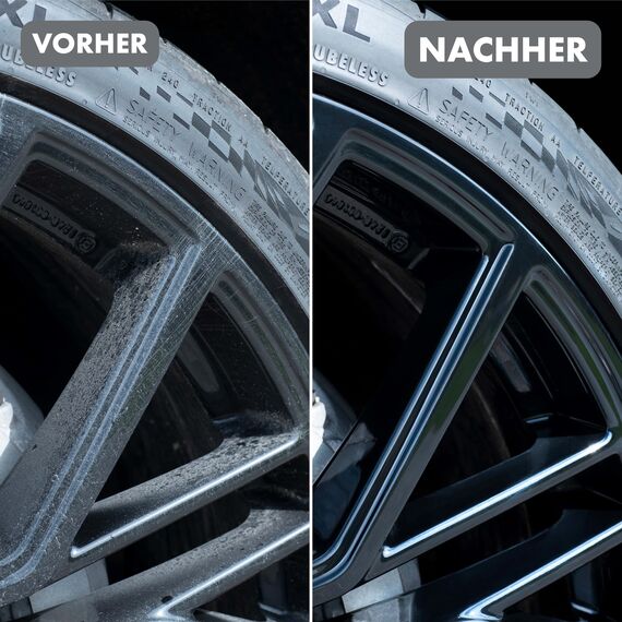 LICARGO Biegbare Mikrofaser Felgenbürste - Flexibler Bürstenkopf für schwer erreichbare Stellen - Microfaser Felgenbürste Alufelgen biegbar - Auto Felgenbürste - Flexible Felgenreiniger Bürste