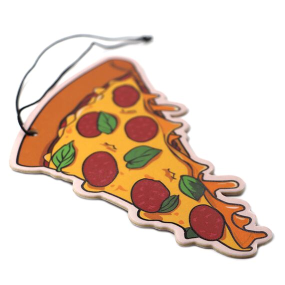 2er Set Tuning Lufterfrischer Duftbaum fürs Auto Air Freshener Design Duft Anhänger (2x Pizza)