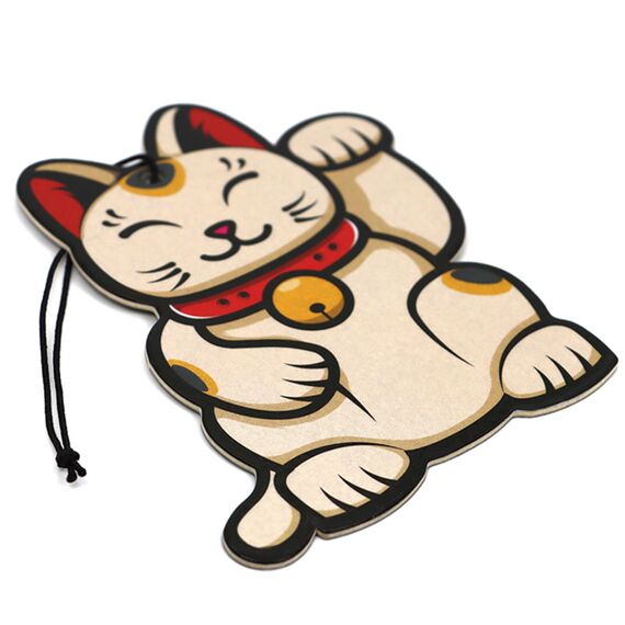 2er Set Tuning Lufterfrischer Duftbaum fürs Auto Air Freshener Design Duft Anhänger (2x Maneki Neko)