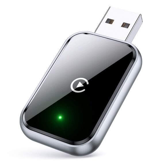 AIZEO Wireless CarPlay Adapter, Superschnelle Upgrade von Wired auf Wireless, Plug und Play, Mini & Stabiler, kompatibel mit iPhone iOS 10+ & Autos mit Wired CarPlay, Black
