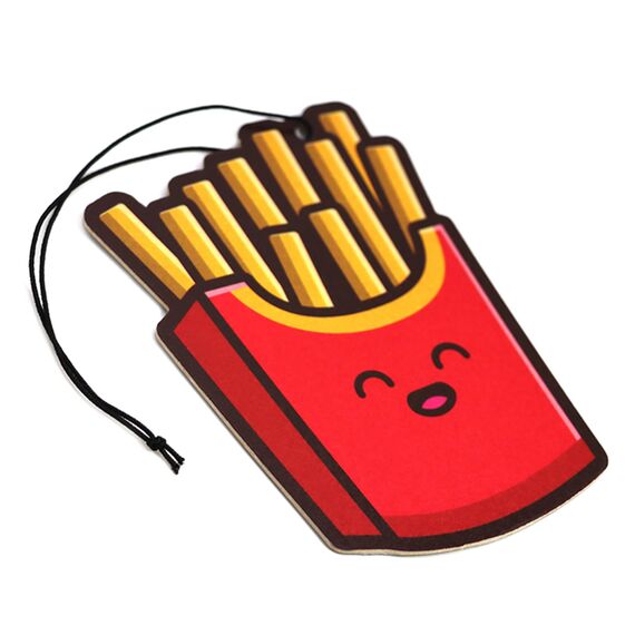 2er Set Tuning Lufterfrischer Duftbaum fürs Auto Air Freshener Design Duft Anhänger (2x Pommes)