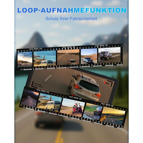 Carplay Display, 8.88" Apple Carplay, Android Auto Display mit 1080P HD Rückfahrkamera & Frontkamera, GPS-Navigation, Premium-Sound, Sprachsteuerung, Mirror Link, FM, AUX, Einfacher Einbau