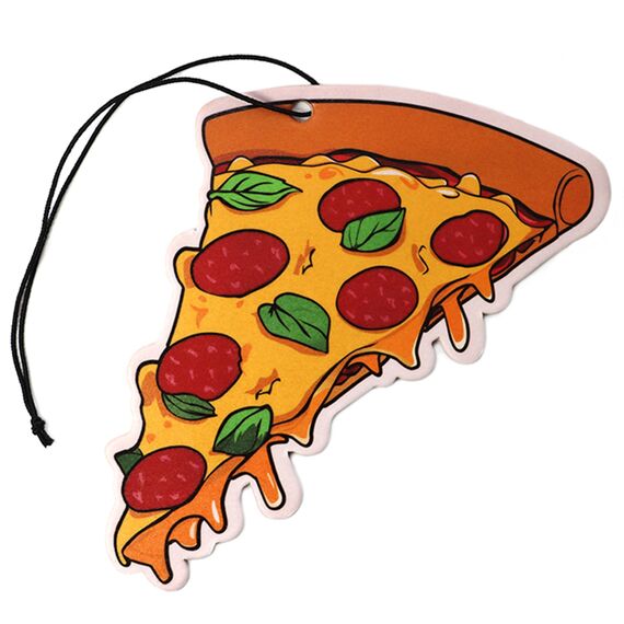 2er Set Tuning Lufterfrischer Duftbaum fürs Auto Air Freshener Design Duft Anhänger (2x Pizza)
