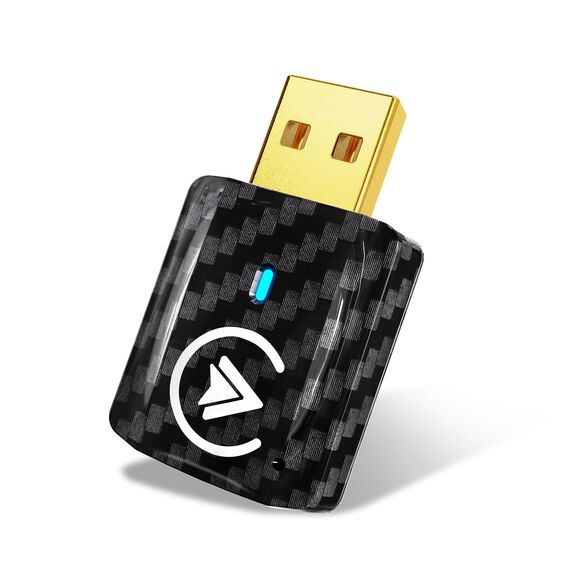 MSXTTLY CarPlay Wireless Adapter, Android Auto Adapter U2AC-01, Wandelt Ihr Wired in Wireless mit Car Play/AndroidAuto um, Kompatibel mit iPhone 17 16-5 Pro MAX und Android 11+, USB-C/A Schwarz
