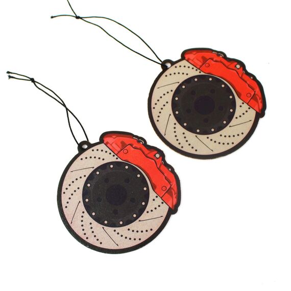 2er Set Tuning Lufterfrischer Duftbaum fürs Auto Air Freshener Design Duft Anhänger (2x Bremsscheibe)